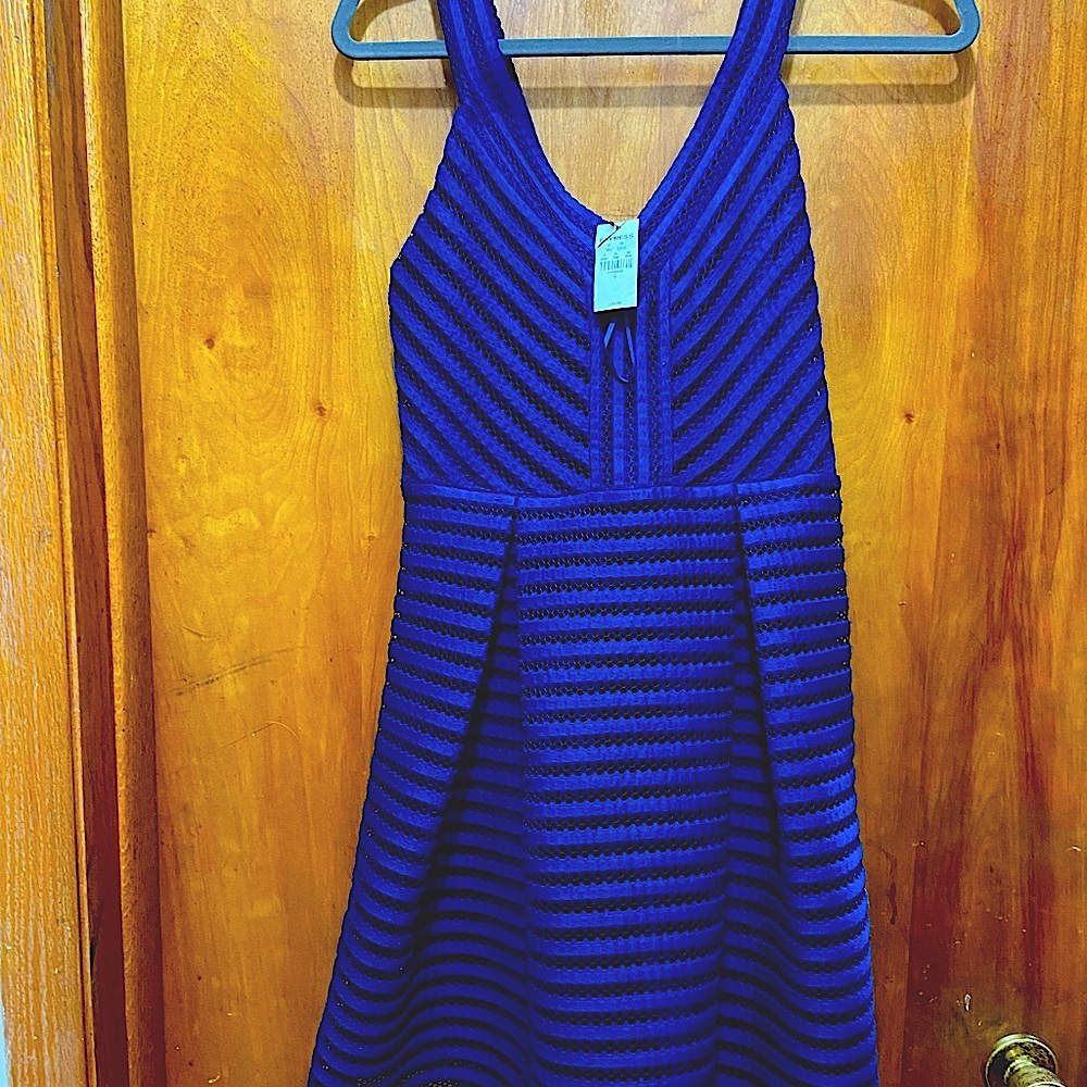 Express Blue V Neck size 6 Dress